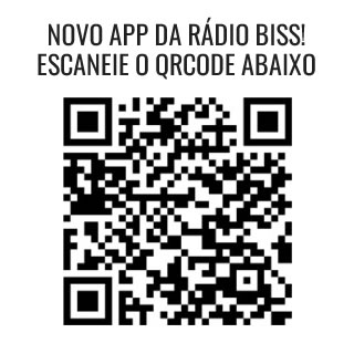 Escaneie o QRcode para baixar o APP da Rádio Biss